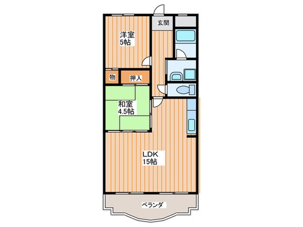 八坂一番館の物件間取画像